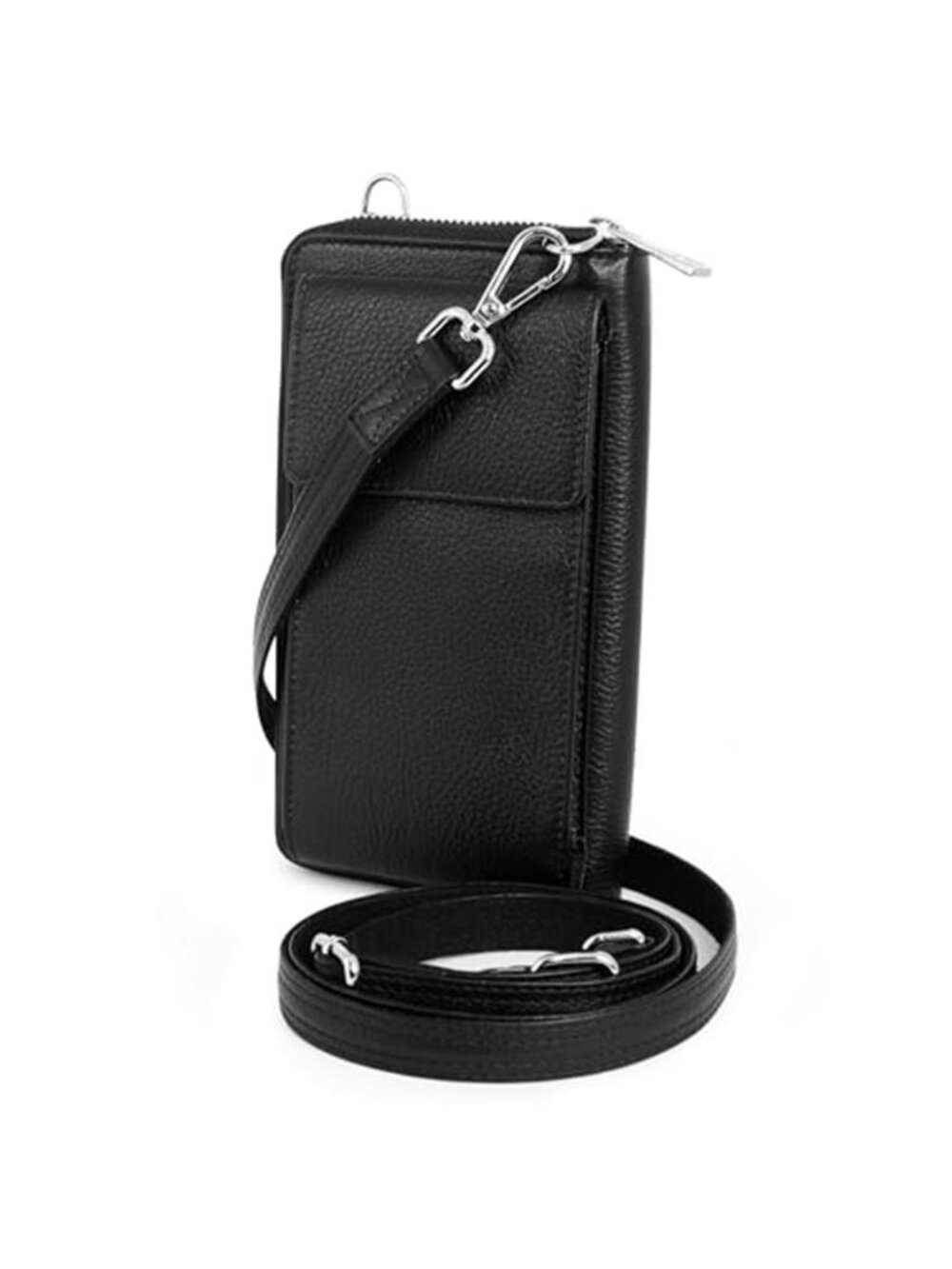 Leather Crossbody Phone Wallet RFID Blocking Travel Purse Card Holder Organizer